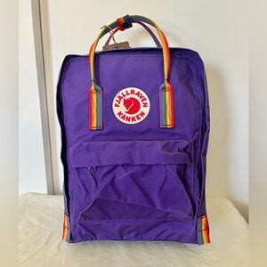Fjallraven Kanken Rainbow Purple Original Backpack New with Tag $95